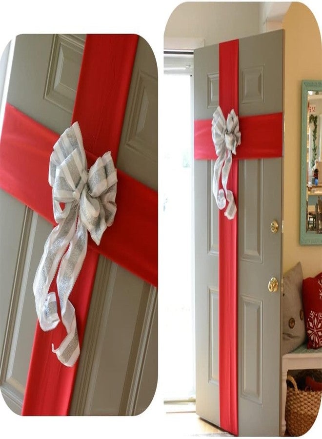 IMPRINT 3 Inch Wide 10 Meter Longs | Red Satin Ribbon | Perfect for Crafts, Gift Wrapping, Bow Making and More | Pack of 1 - Image 5